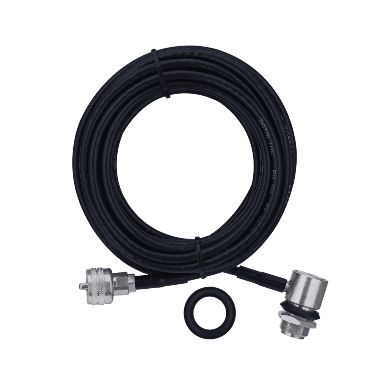 Cabo RG58 5 5M conector uhf macho aquario M-802K