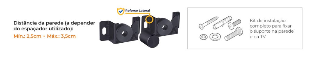 Suporte Universal TV Aquário Aplicação