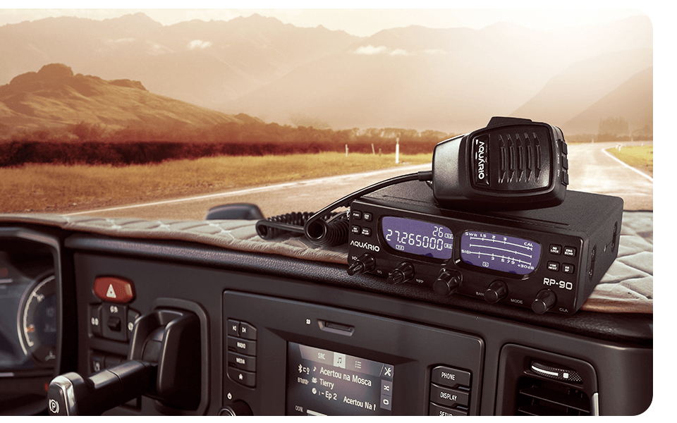 Radio PX 80 canais SSB RP-90 V2 Black painel caminhao