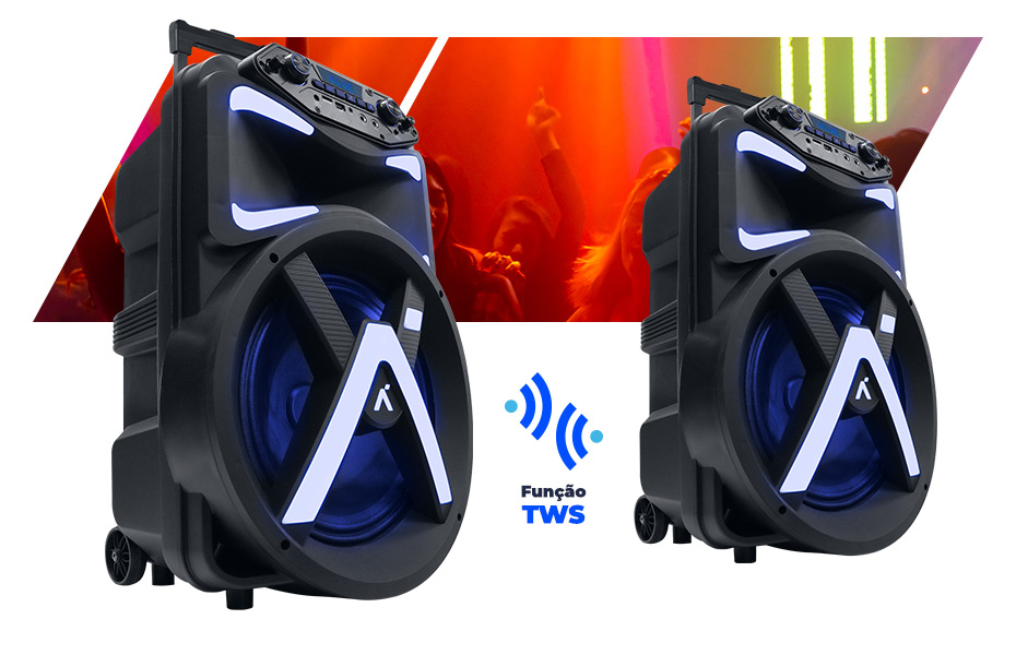 Caixa de som bluetooth 480wrms da Aquario hype 480 TWS