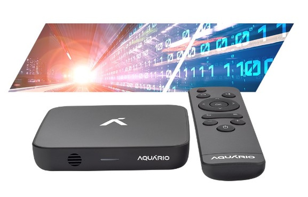Smart TV Box Plus da Aquário, representando como escolher entre TV Box ou Fire Stick