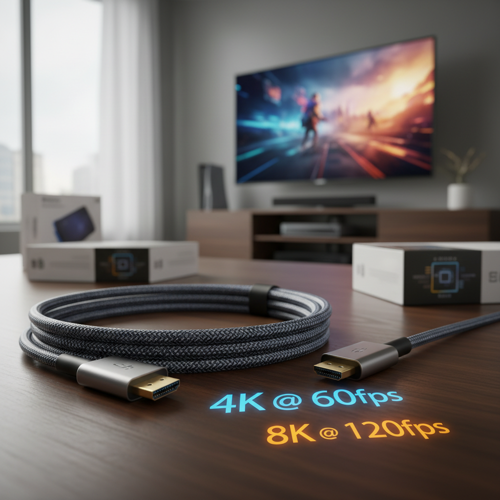 Qual o melhor cabo HDMI para TV 4K: guia completo de versões, comprimentos e tecnologias — Resolução e taxa de quadros: 4K@60fps e 8K@120fps